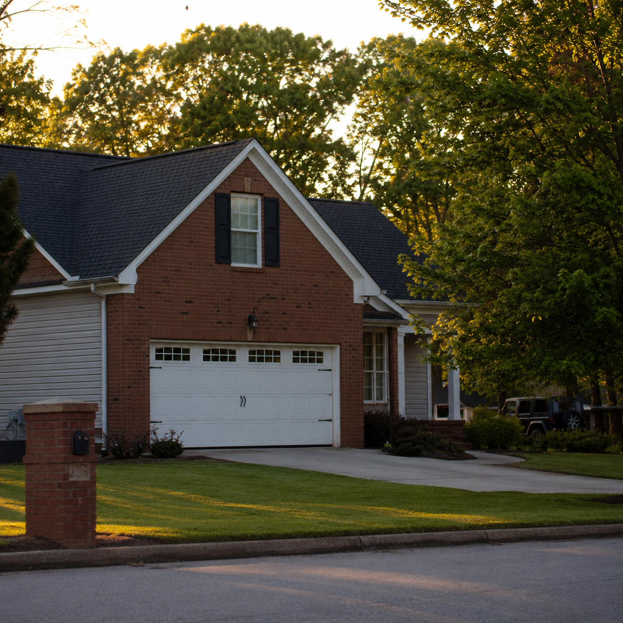 Milton GA home with healthy lawn - typical septic system property served by Milton Septic Pros